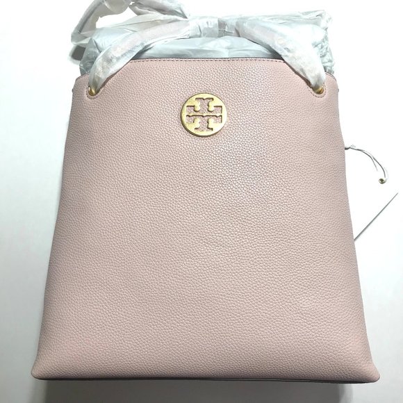 NWT Tory Burch Everly Swingpack Pink Leather Convertible Shoulder Bag Crossbody - Picture 16 of 16